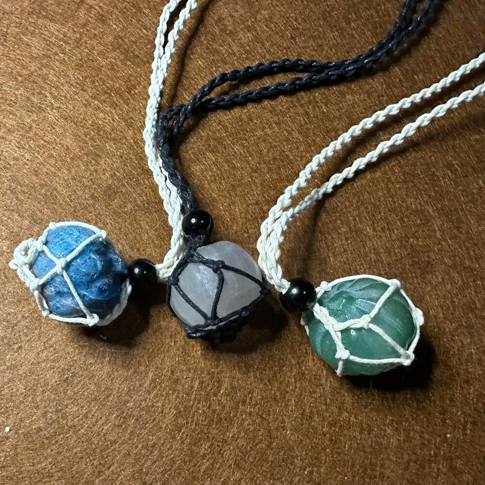 Pumpkin Woven Cage Necklaces